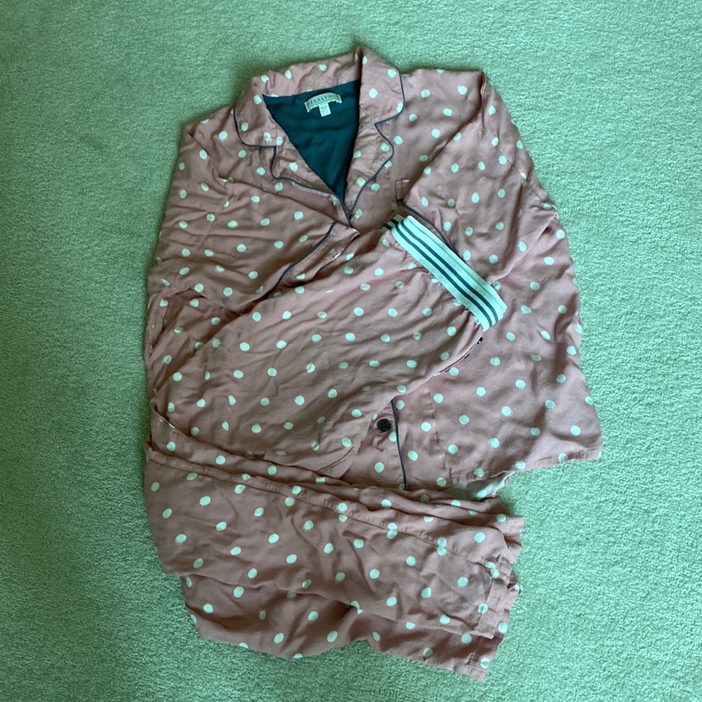 Adorable pink polka dot PJs